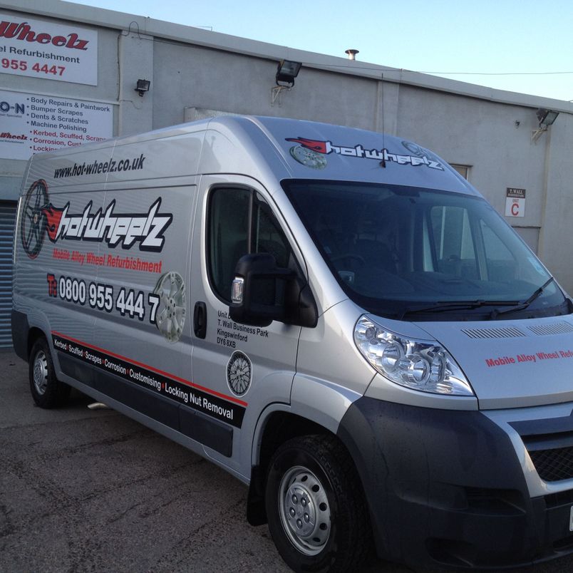 2010 new van and logo design and when we first moved in our premises